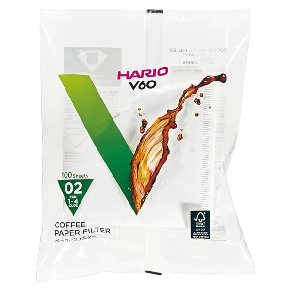 Hario V60 100Pcs White Paper Filters Bulk - Image 2
