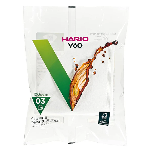 Hario V60 100Pcs White Paper Filters Bulk - Image 3